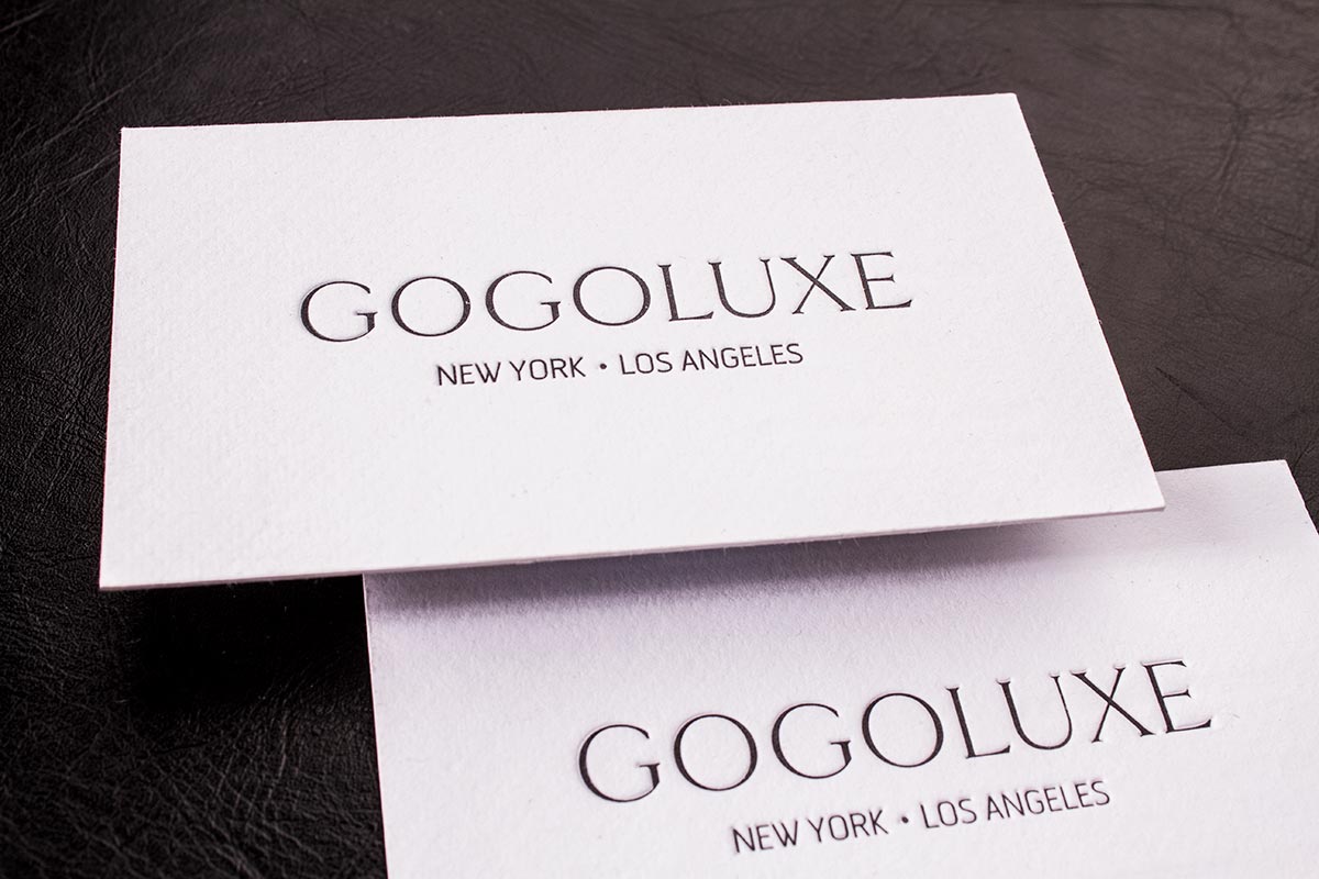 Letterpress and Embossed Business Cards